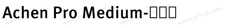 Achen Pro Medium字体转换 Achen Pro Medium字体转换